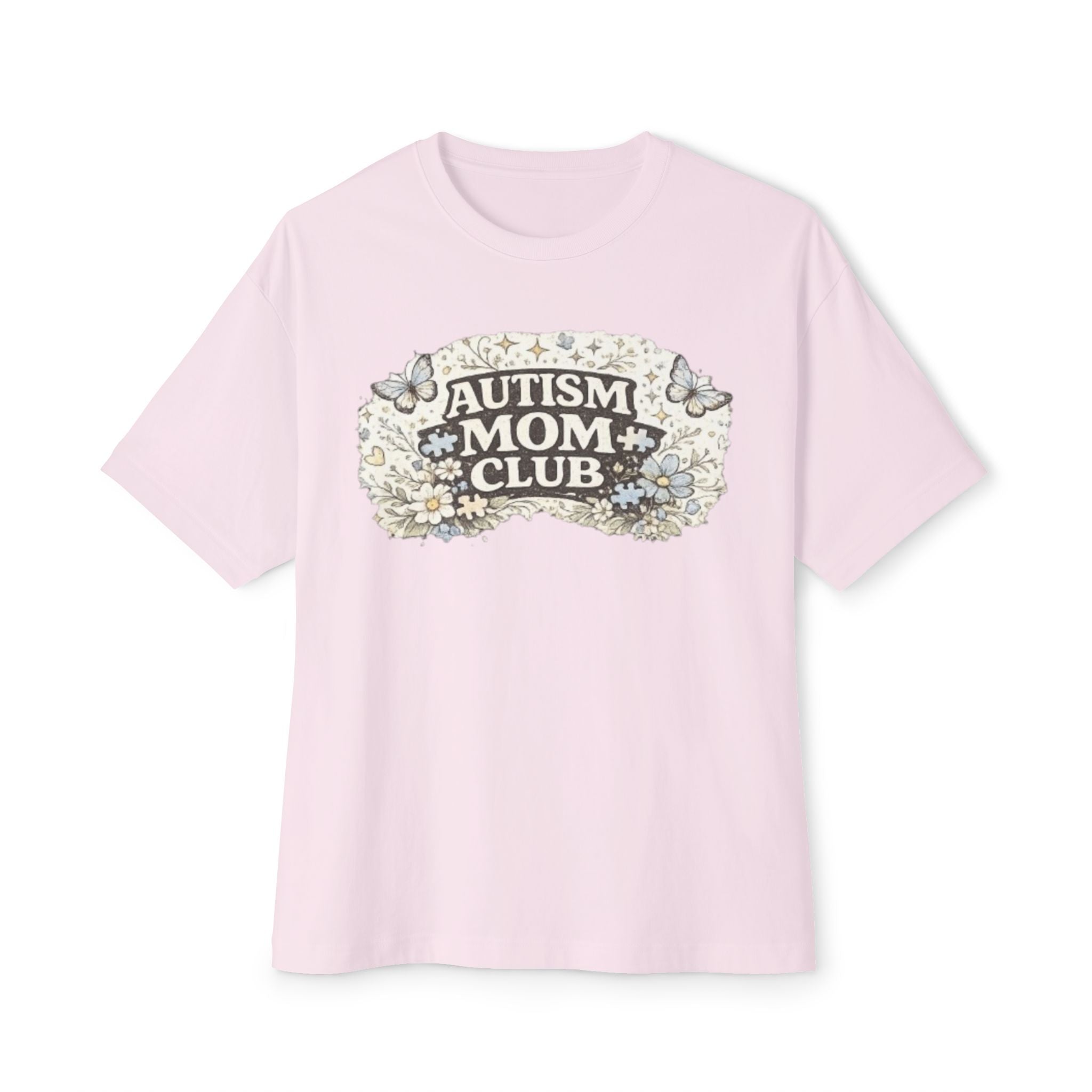 Autism Mom Club Tee — Floral Butterflies Support T-Shirt