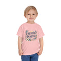 Toddler Tee — "Created With Purpose" Floral Butterfly Graphic