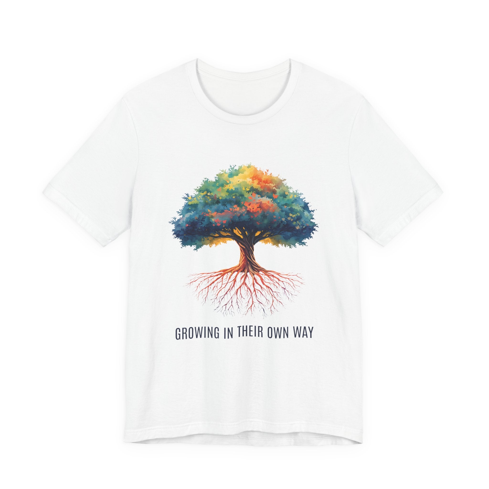Growing In Their Own Way Tree T-Shirt — Inspirational Nature Tee