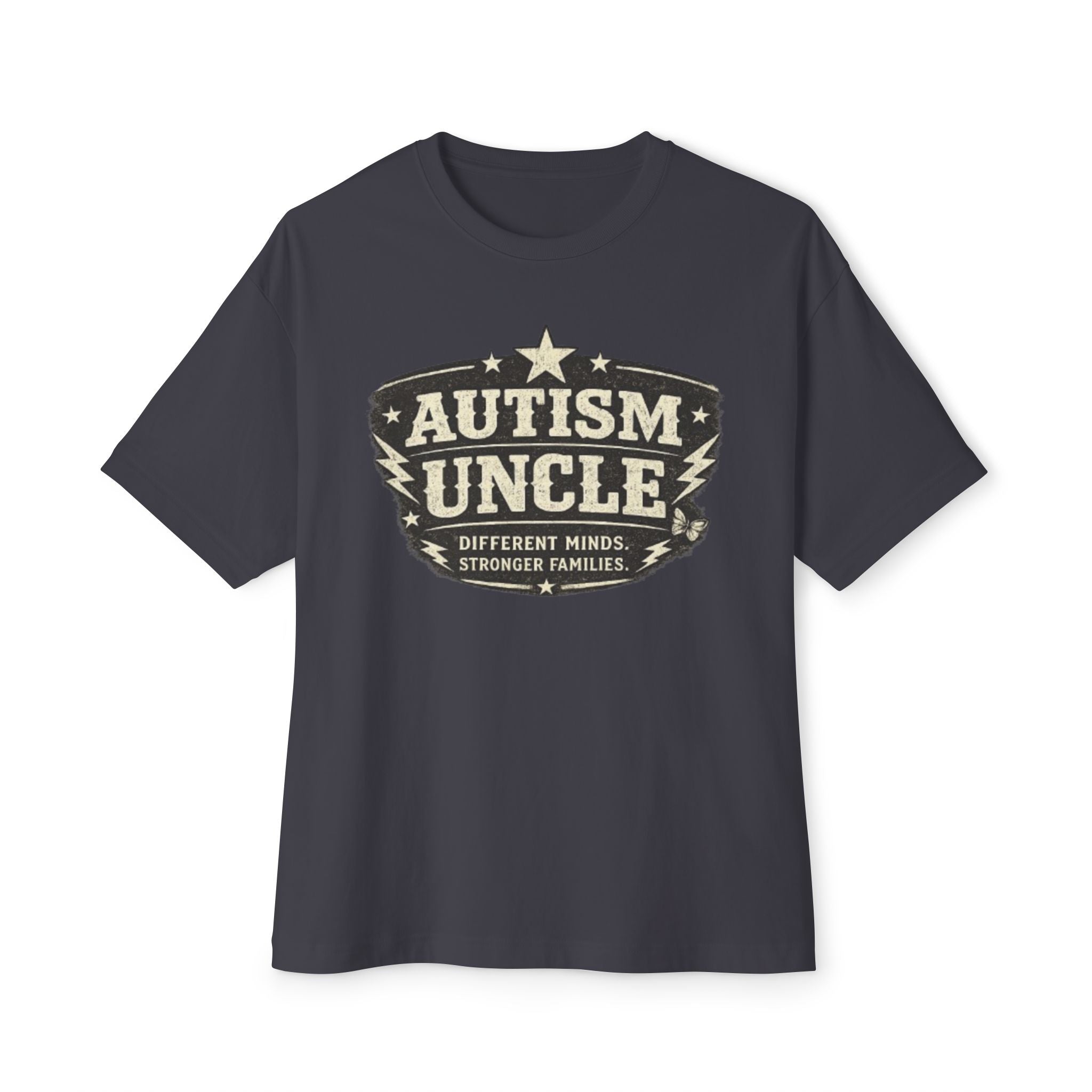 Autism Uncle T-Shirt — Vintage Support Tee (‘Different Minds, Stronger Families’)