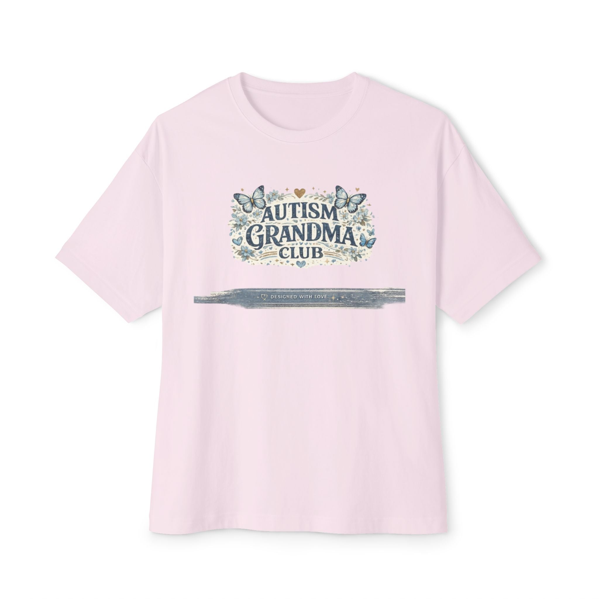Autism Grandma Club Tee — Floral Butterfly Grandma Shirt