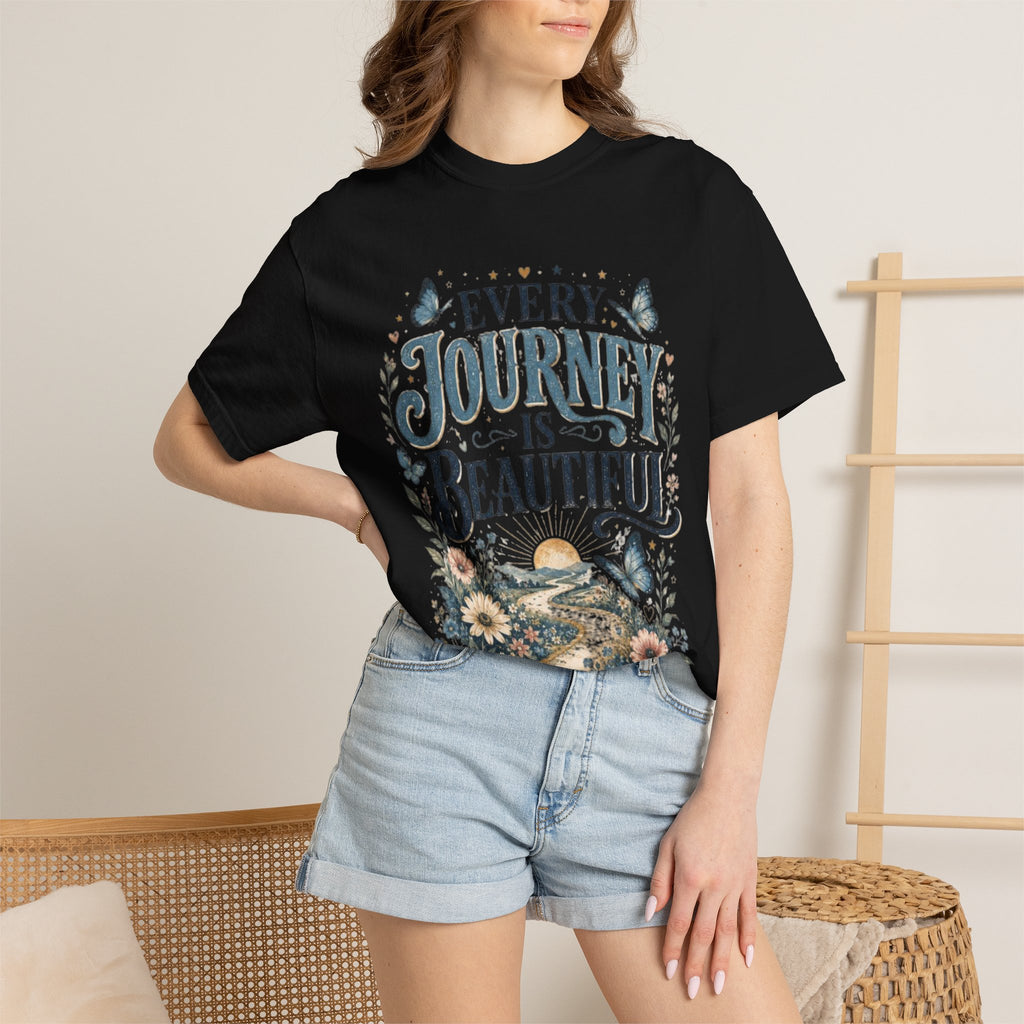 Every Journey Is Beautiful T-Shirt — Scenic Floral Inspirational Tee