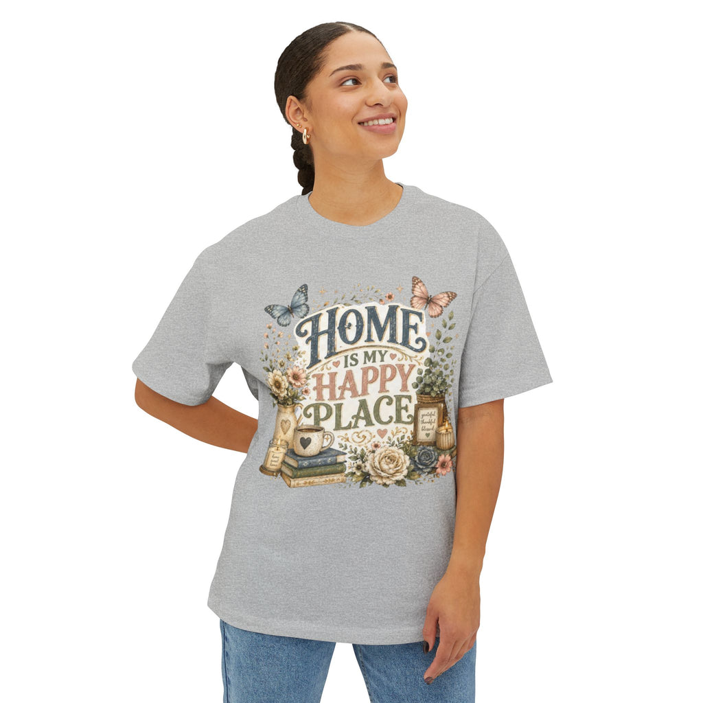 Home Is My Happy Place Tee — Cozy Cottage Graphic T-Shirt