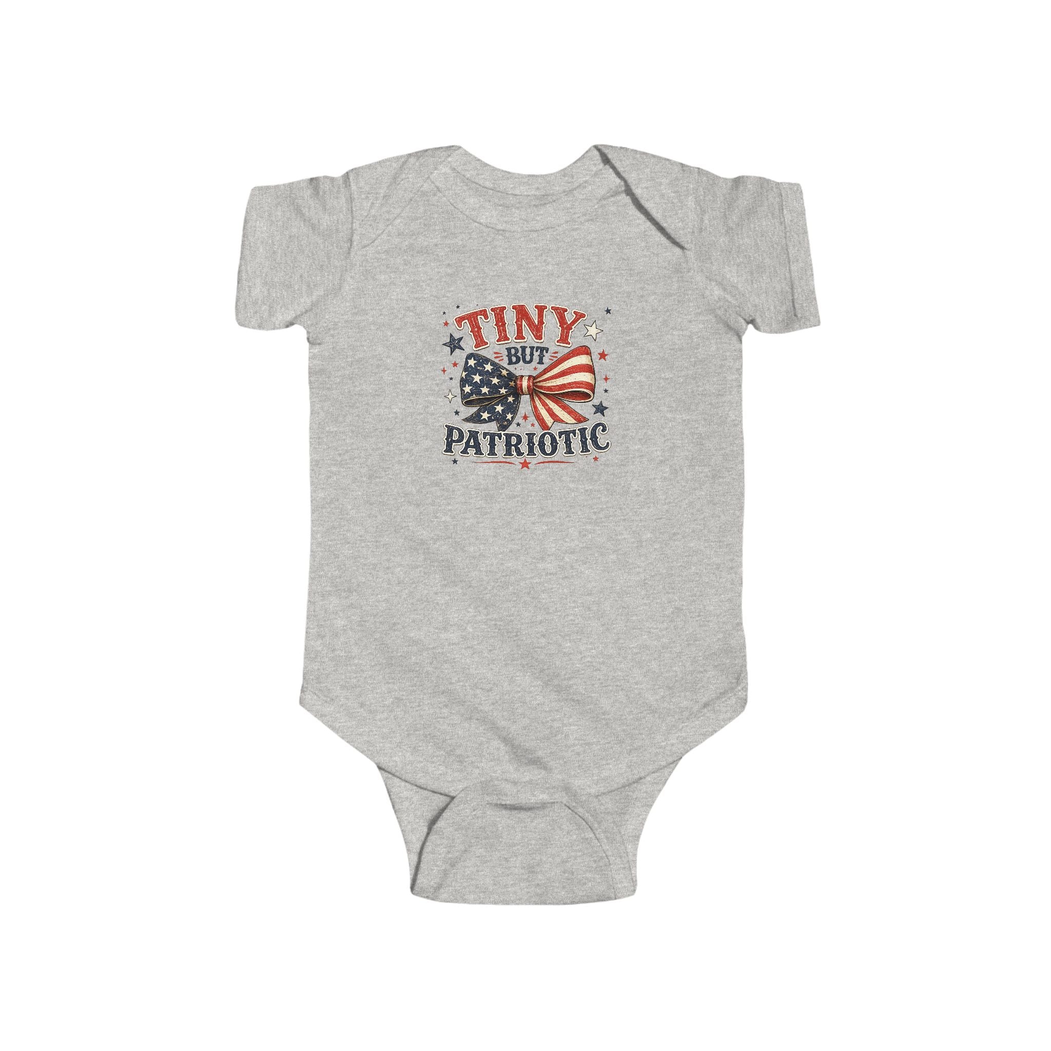 Tiny But Patriotic Infant Bodysuit - American Flag Baby Onesie