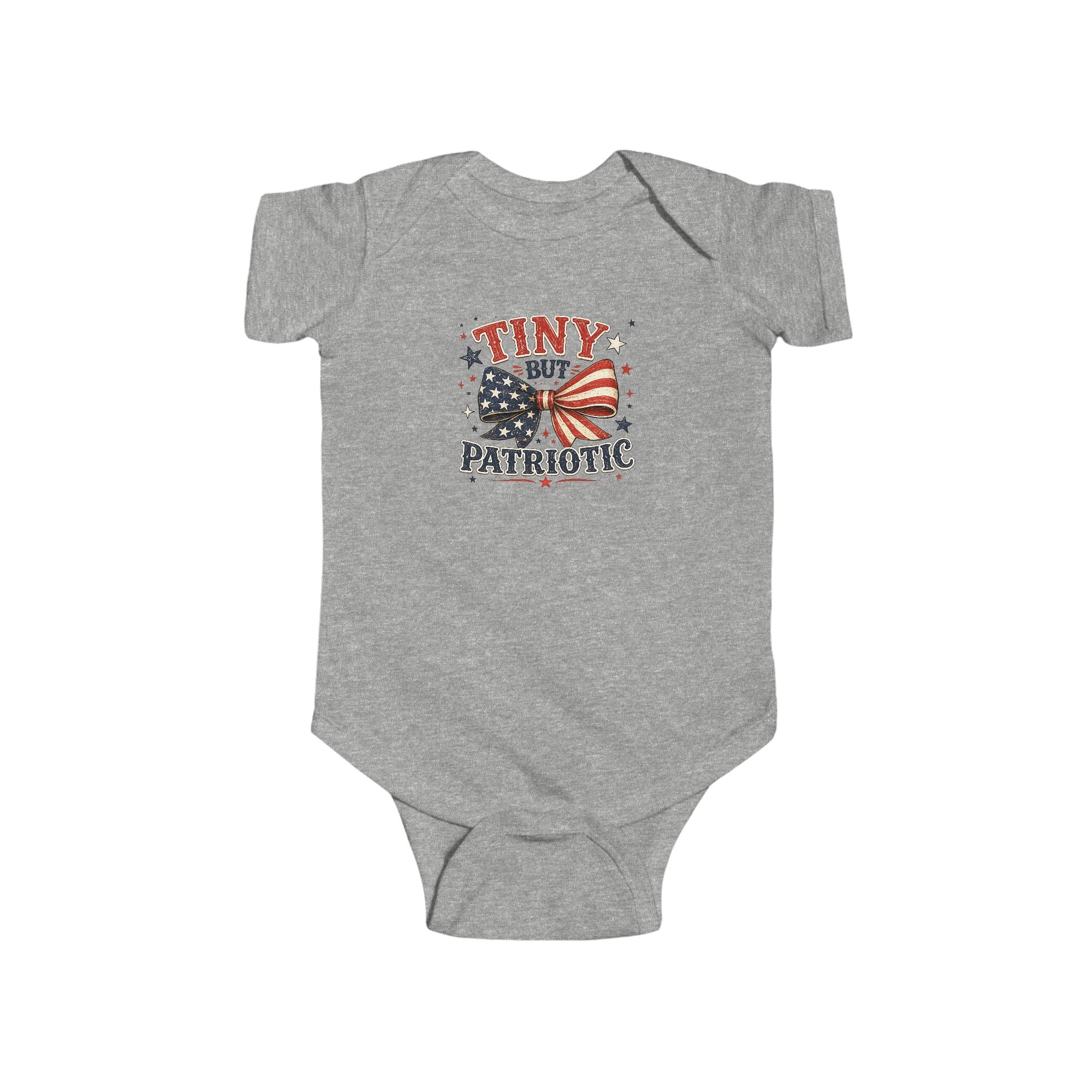 Tiny But Patriotic Infant Bodysuit - American Flag Baby Onesie