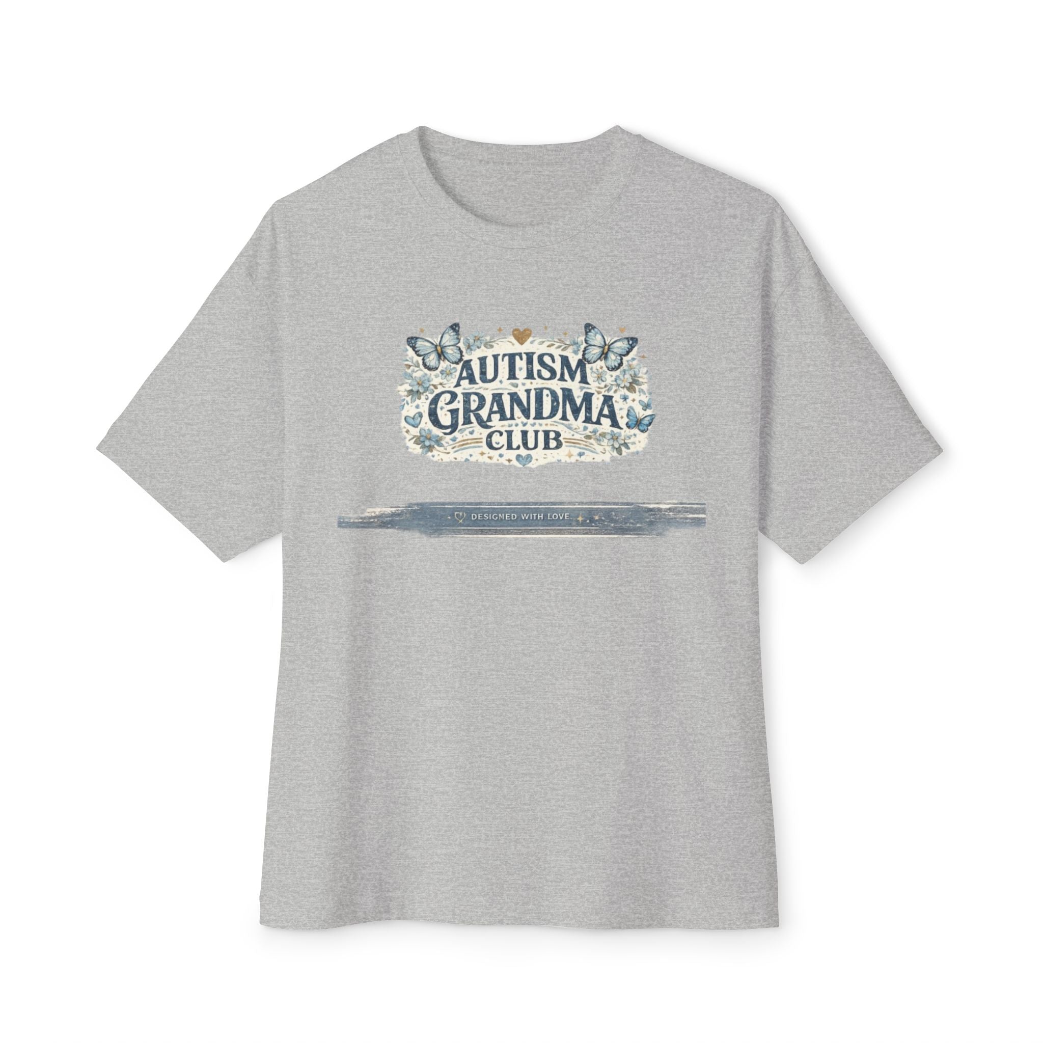 Autism Grandma Club Tee — Floral Butterfly Grandma Shirt