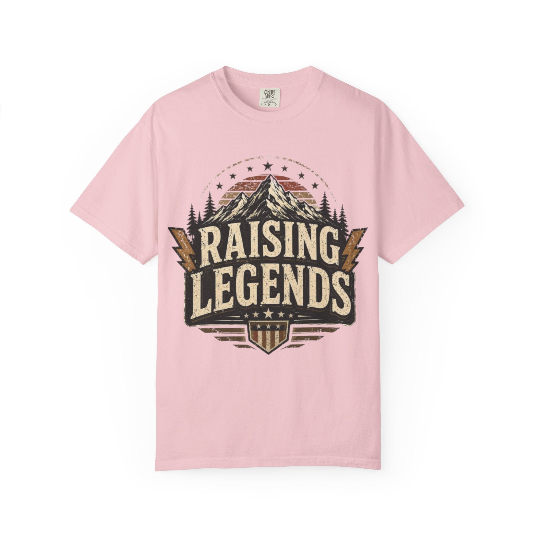 Raising Legends T-Shirt — Vintage Mountain Fatherhood Tee