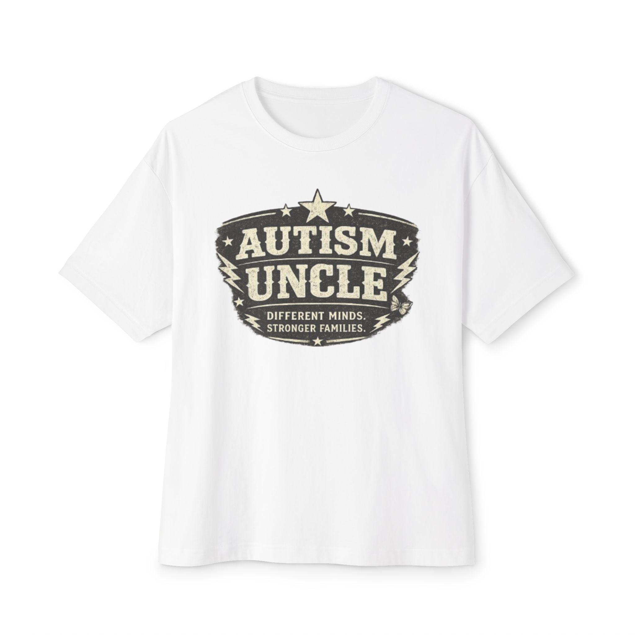 Autism Uncle T-Shirt — Vintage Support Tee (‘Different Minds, Stronger Families’)
