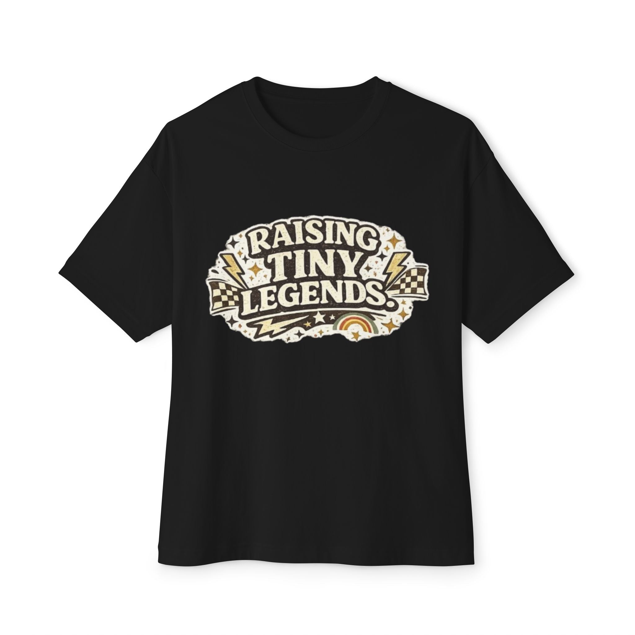 Raising Tiny Legends Tee — Retro Kids Parent Graphic T-Shirt