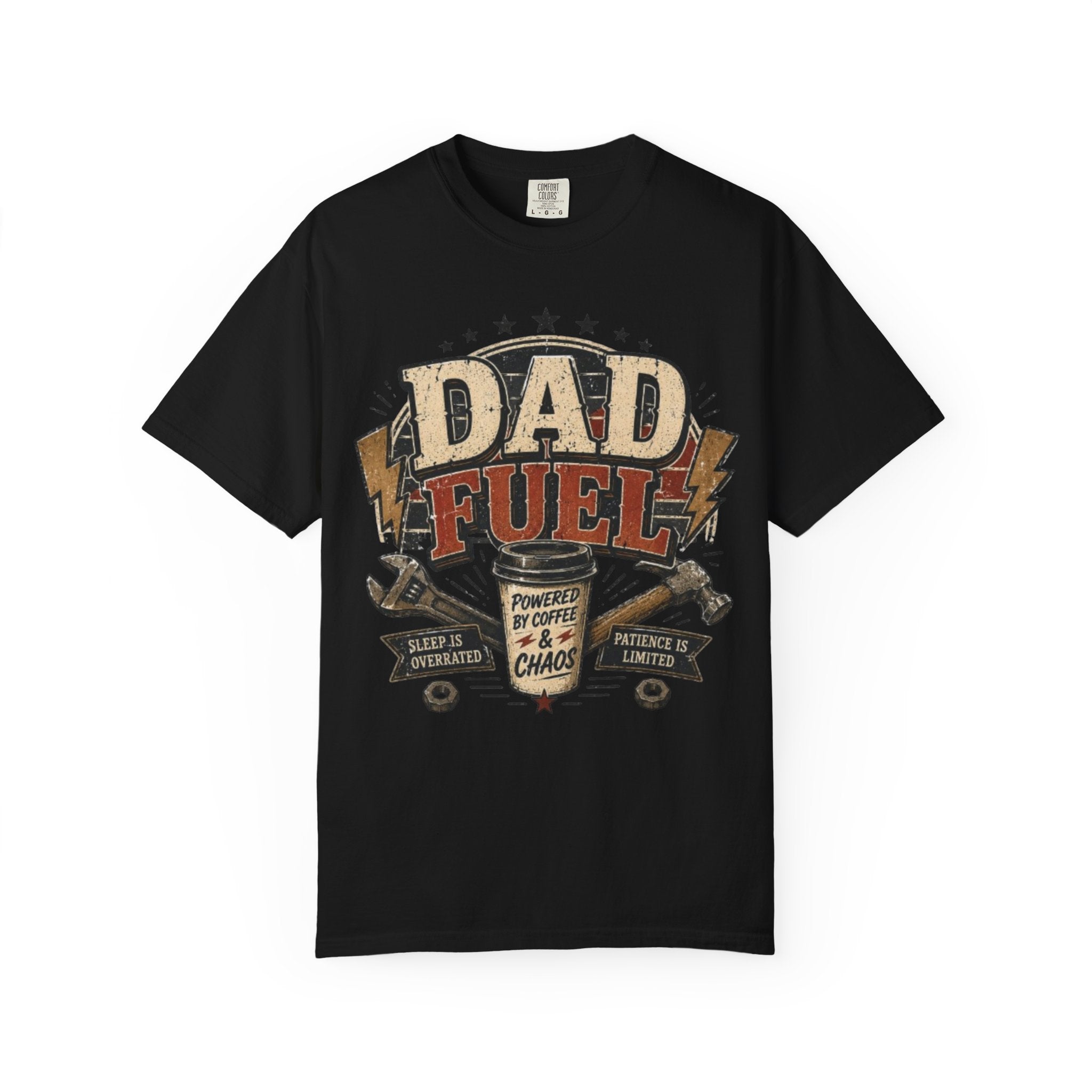 Dad Fuel T-Shirt — Funny Coffee & Chaos Father's Day Tee