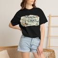 Grow With Grace Floral T‑Shirt — Inspirational Garden Quote Tee