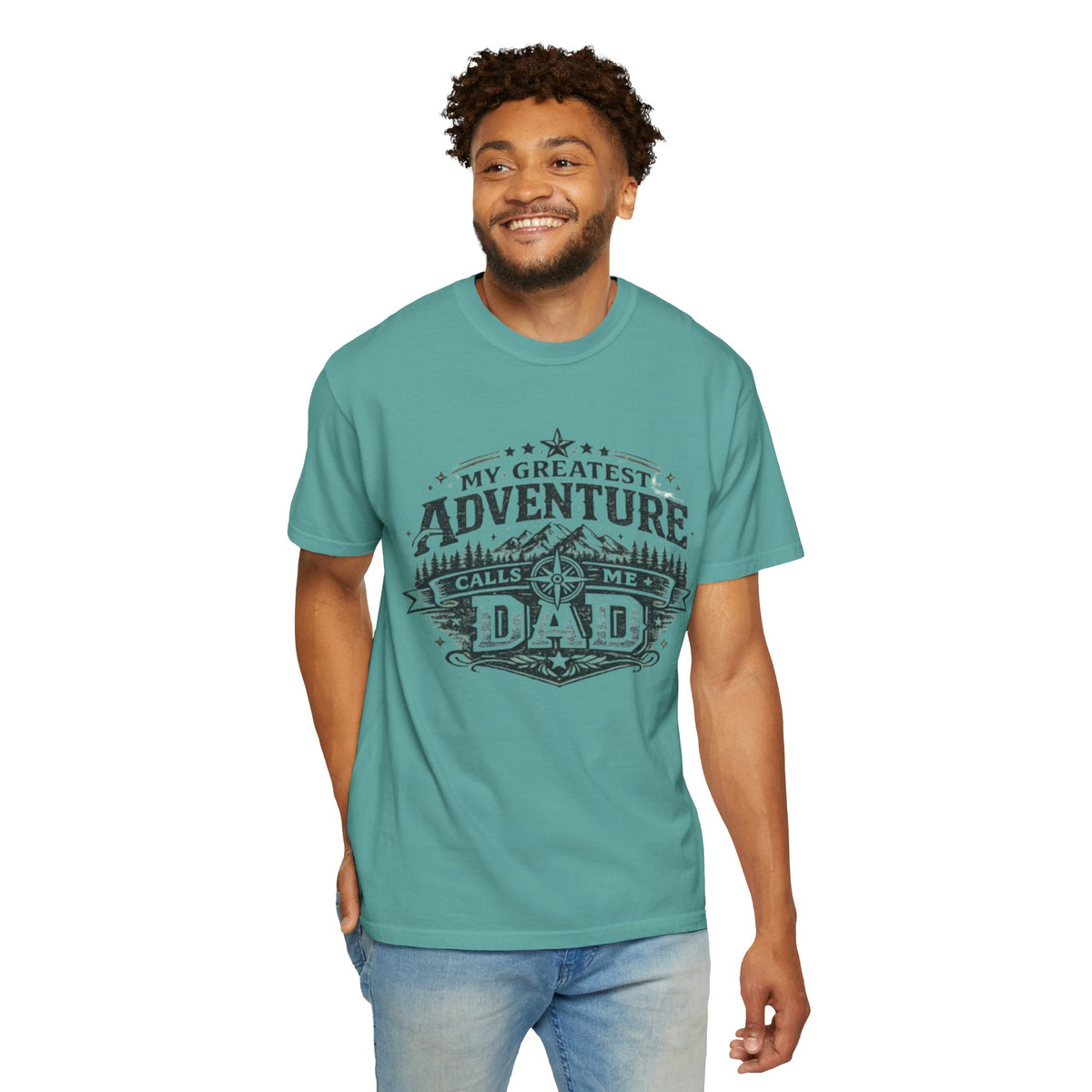 Dad Adventure T-Shirt — “My Greatest Adventure Calls Me Dad” Graphic Tee