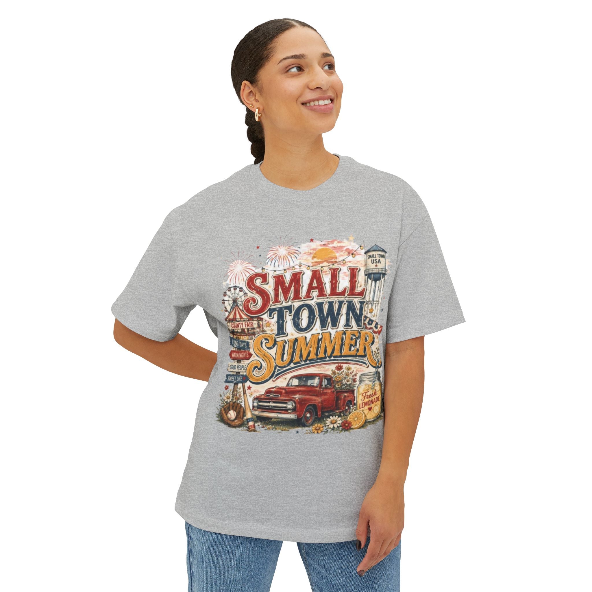 Small Town Summer Tee — Vintage Americana Graphic T‑Shirt