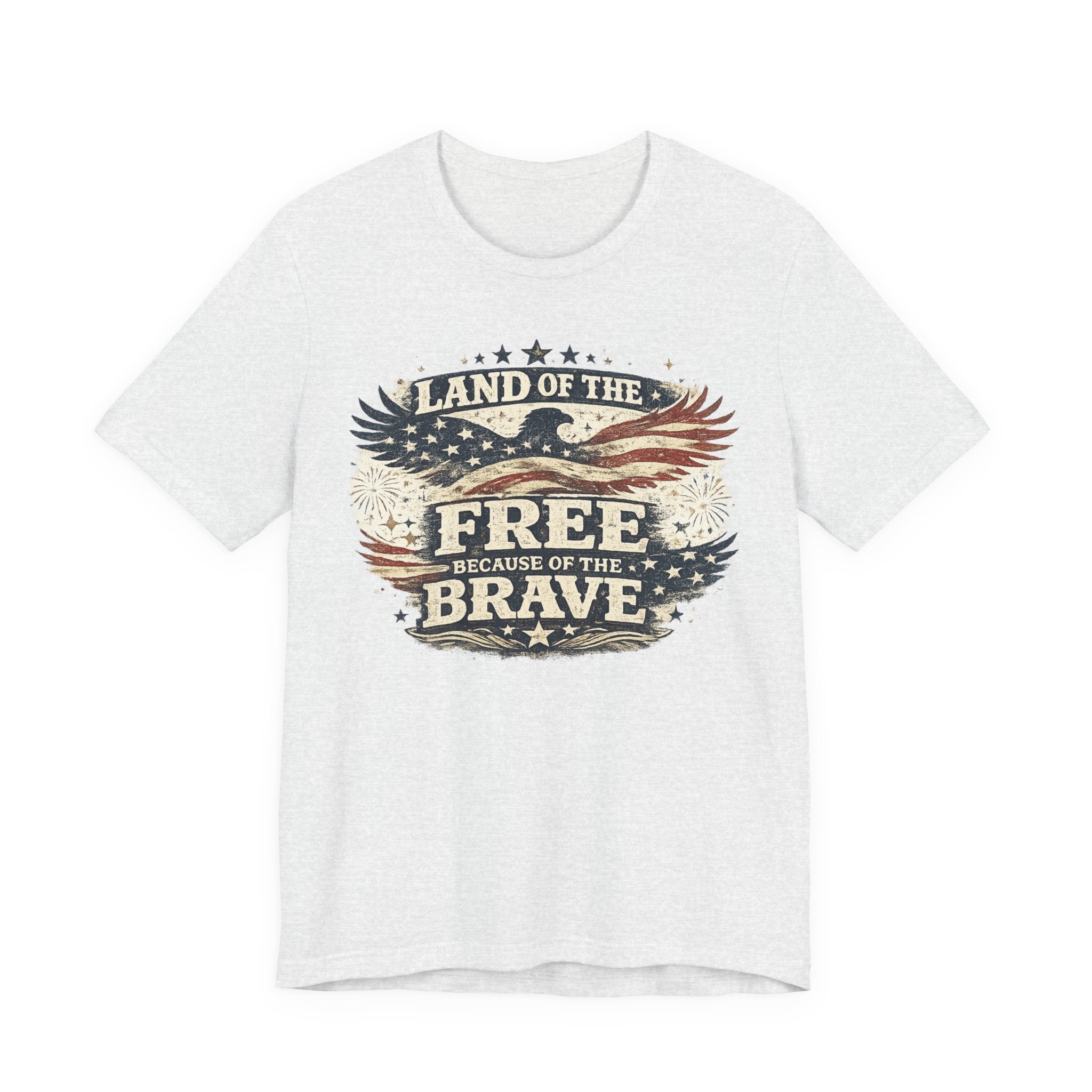 Patriotic 'Land of the Free Because of the Brave' T-Shirt