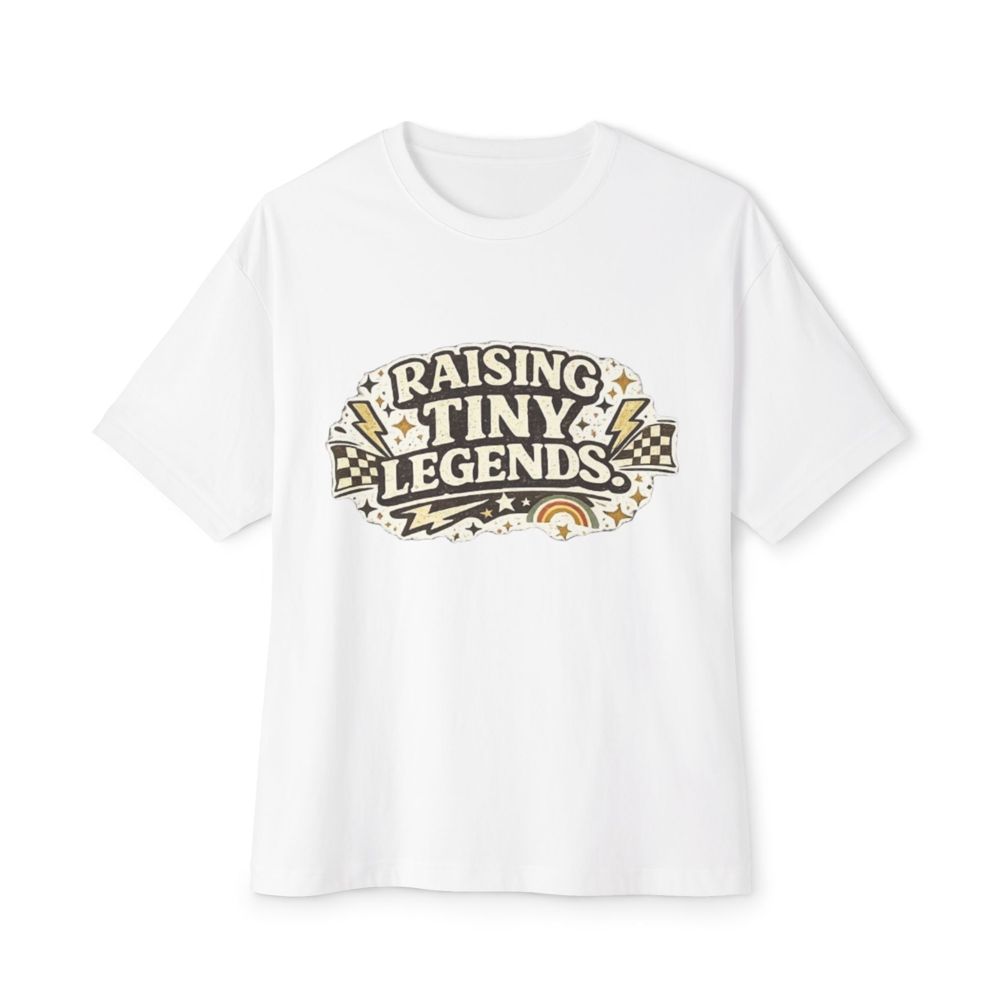 Raising Tiny Legends Tee — Retro Kids Parent Graphic T-Shirt