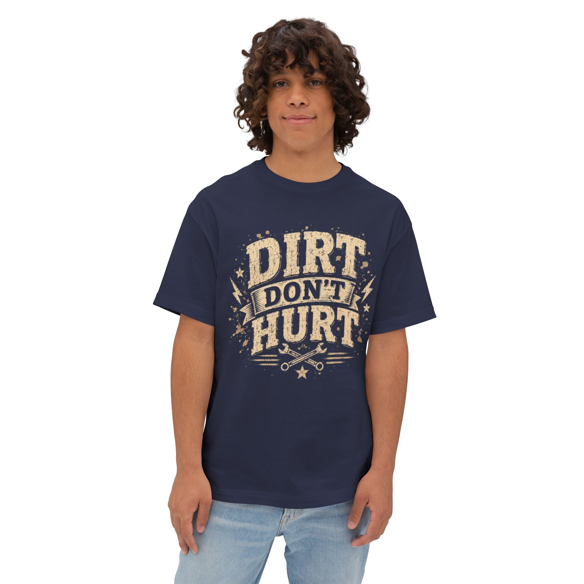 Dirt Don't Hurt Tee — Vintage Mechanic Gardening Graphic T-Shirt