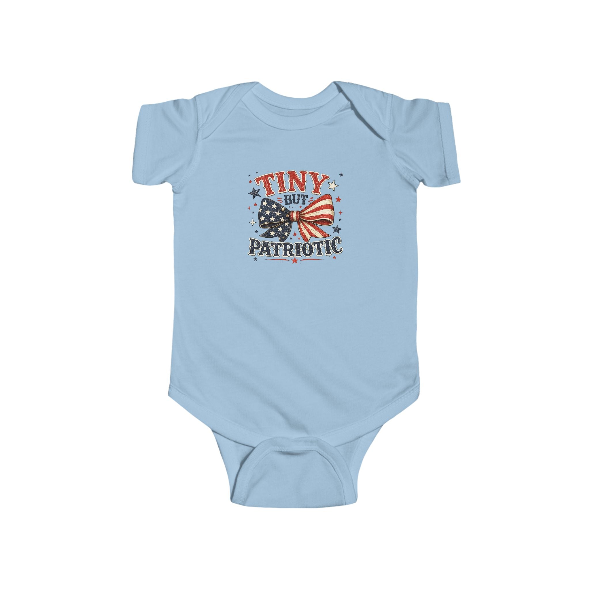 Tiny But Patriotic Infant Bodysuit - American Flag Baby Onesie