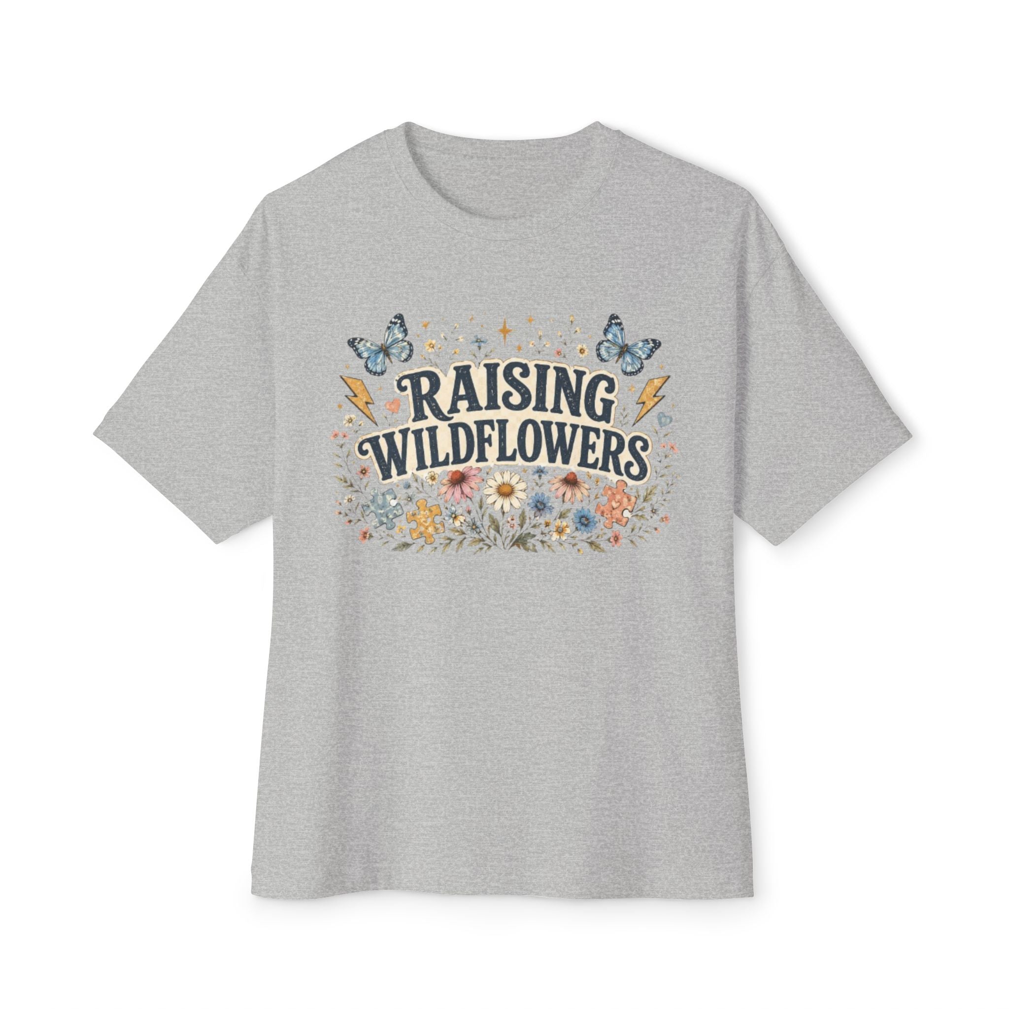 Raising Wildflowers Tee — Floral Mom Nature Graphic Shirt