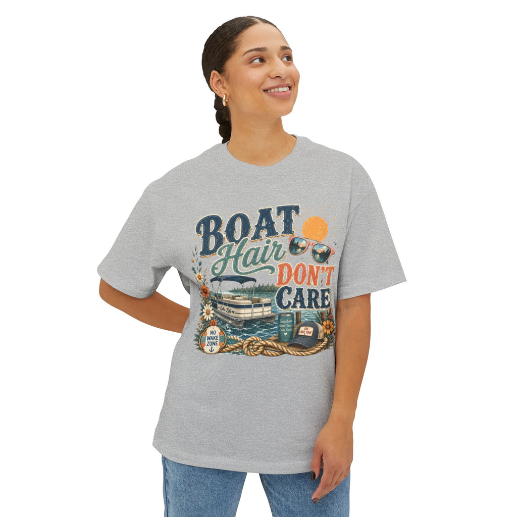 Boat Hair Don’t Care Tee — Vintage Nautical Boating Shirt