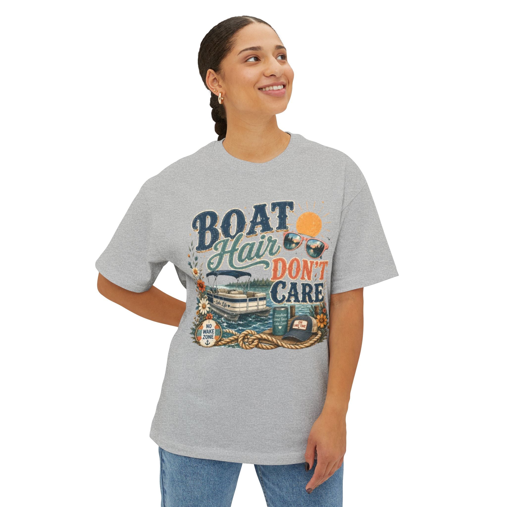 Boat Hair Don’t Care Tee — Vintage Nautical Boating Shirt