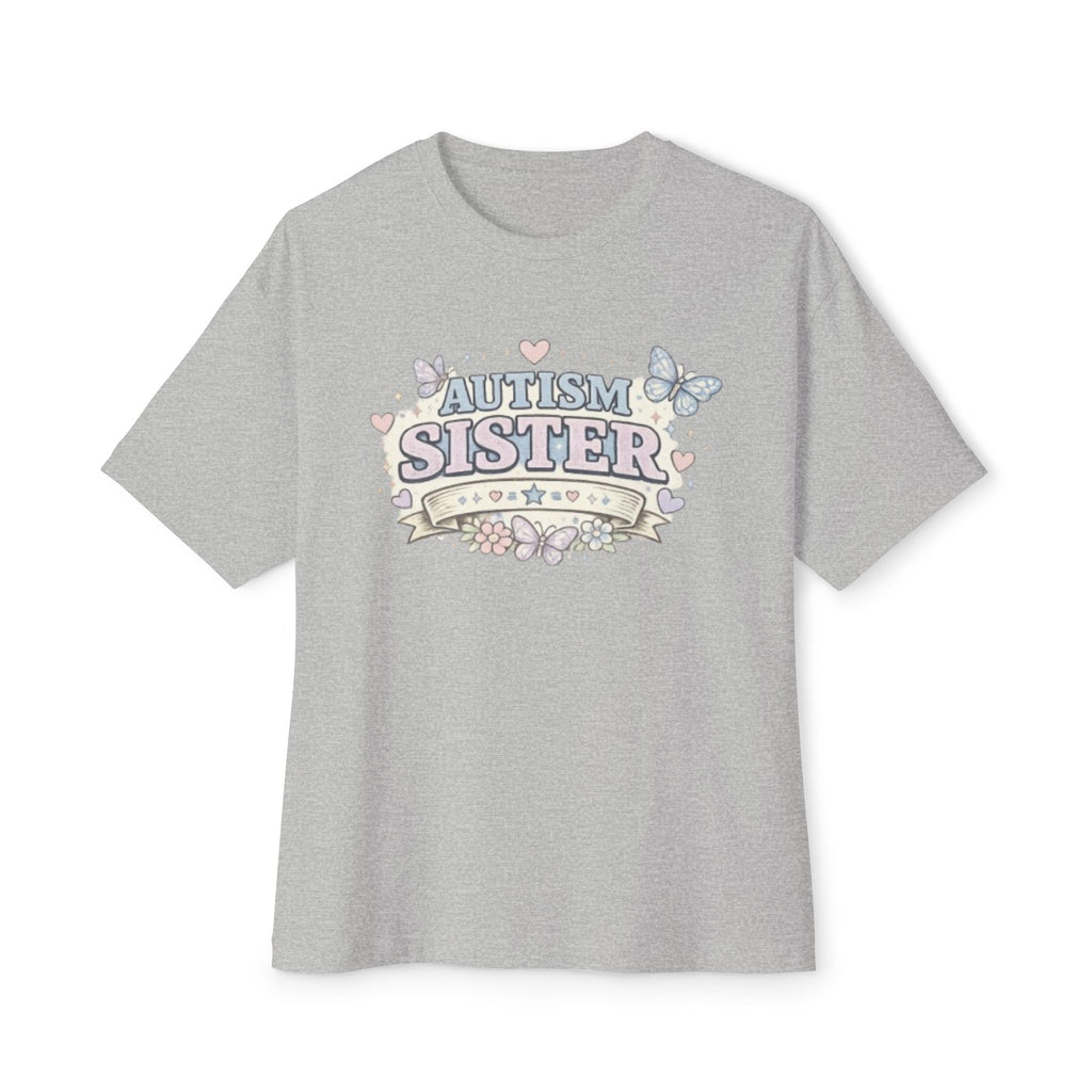 Autism Sister Tee — Pastel Butterfly Support Shirt