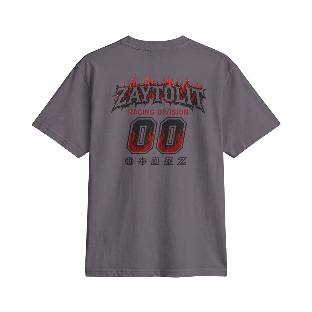Racing Flames 'Zaytolit' Numbered Tee — Motorsport Graphic T-Shirt