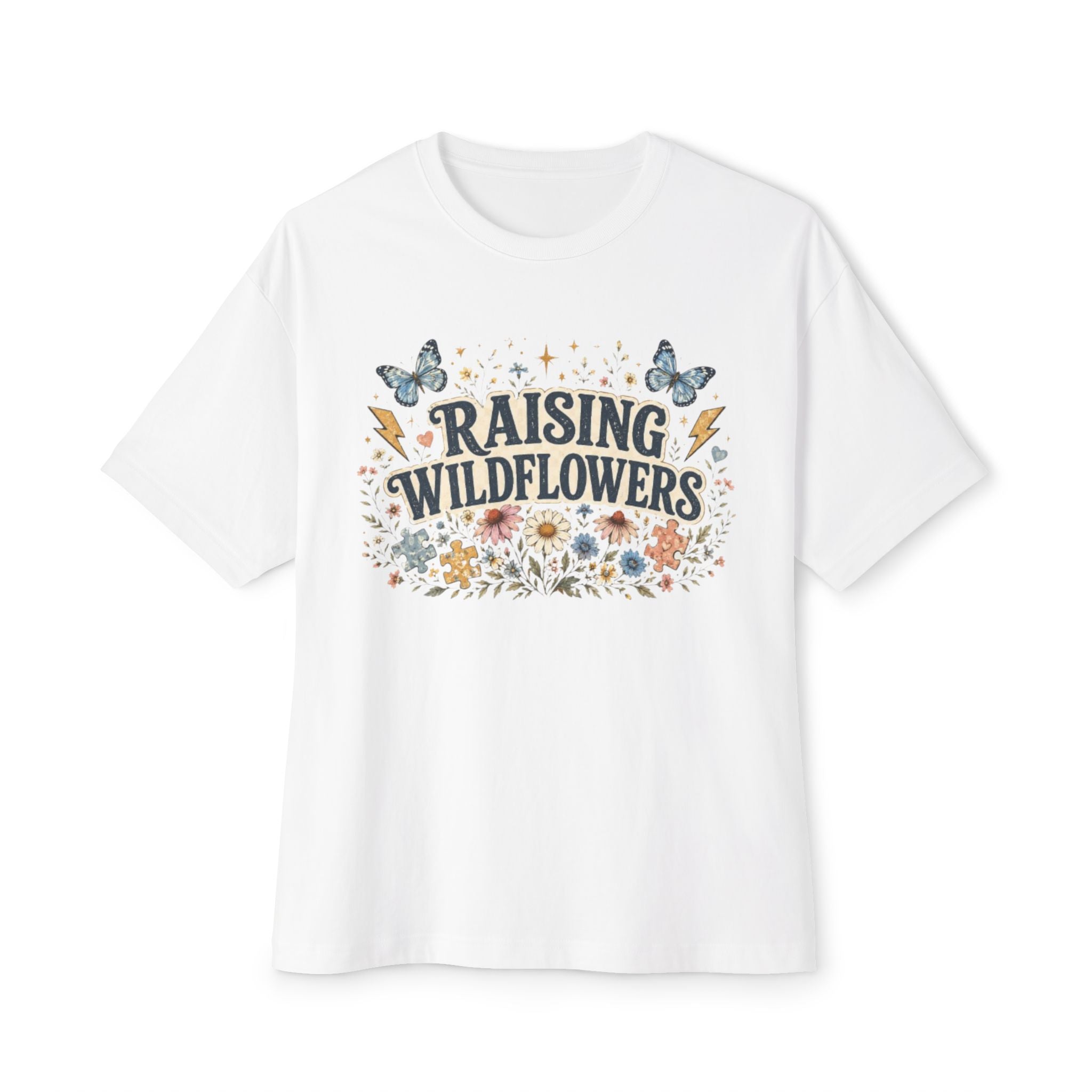 Raising Wildflowers Tee — Floral Mom Nature Graphic Shirt