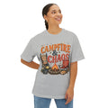 Campfire & Chaos T‑Shirt — Retro Camping Graphic Tee for Outdoorsy Souls