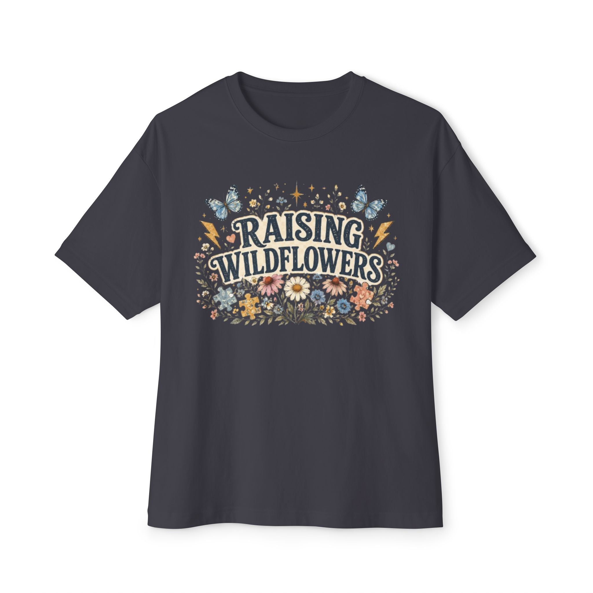Raising Wildflowers Tee — Floral Mom Nature Graphic Shirt