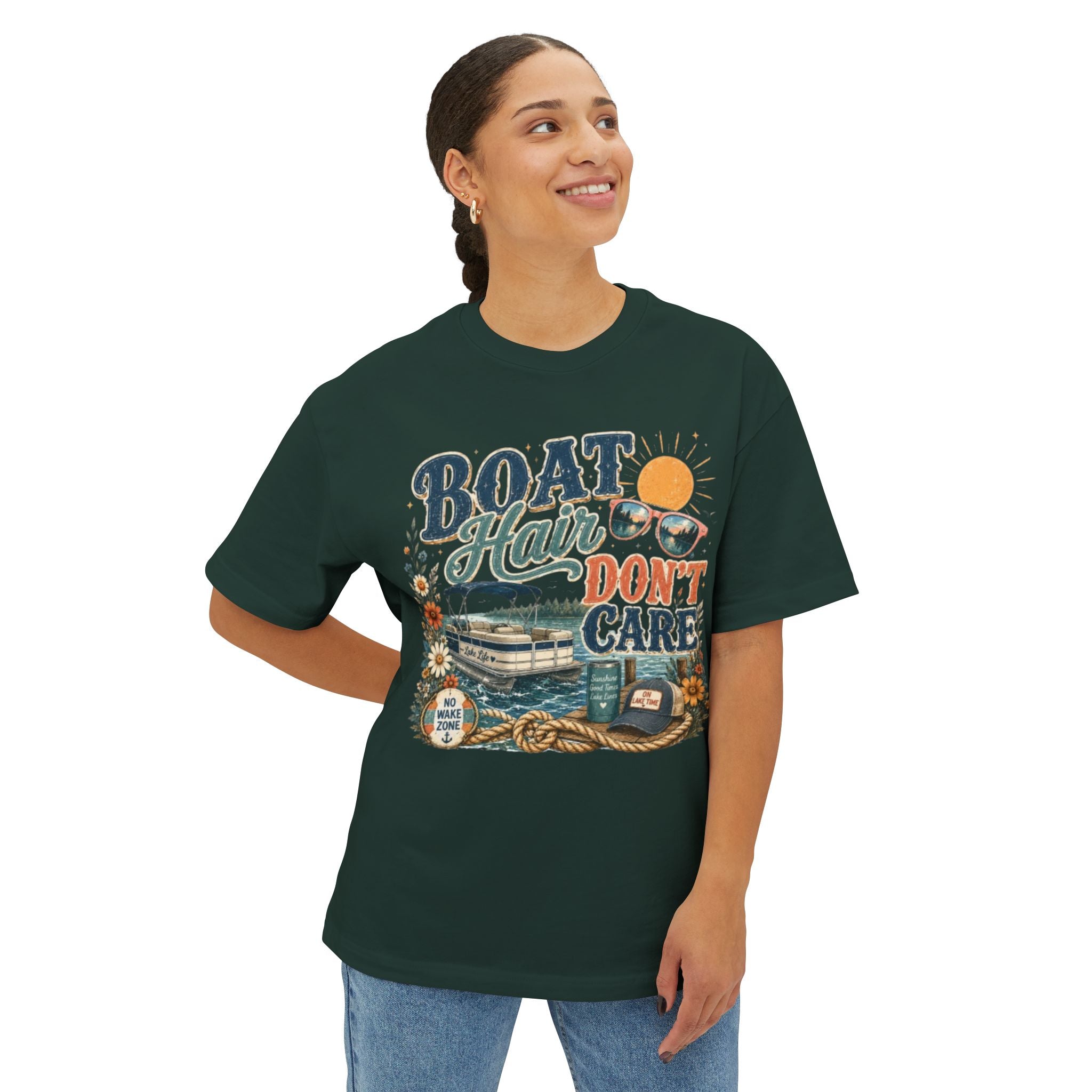 Boat Hair Don’t Care Tee — Vintage Nautical Boating Shirt