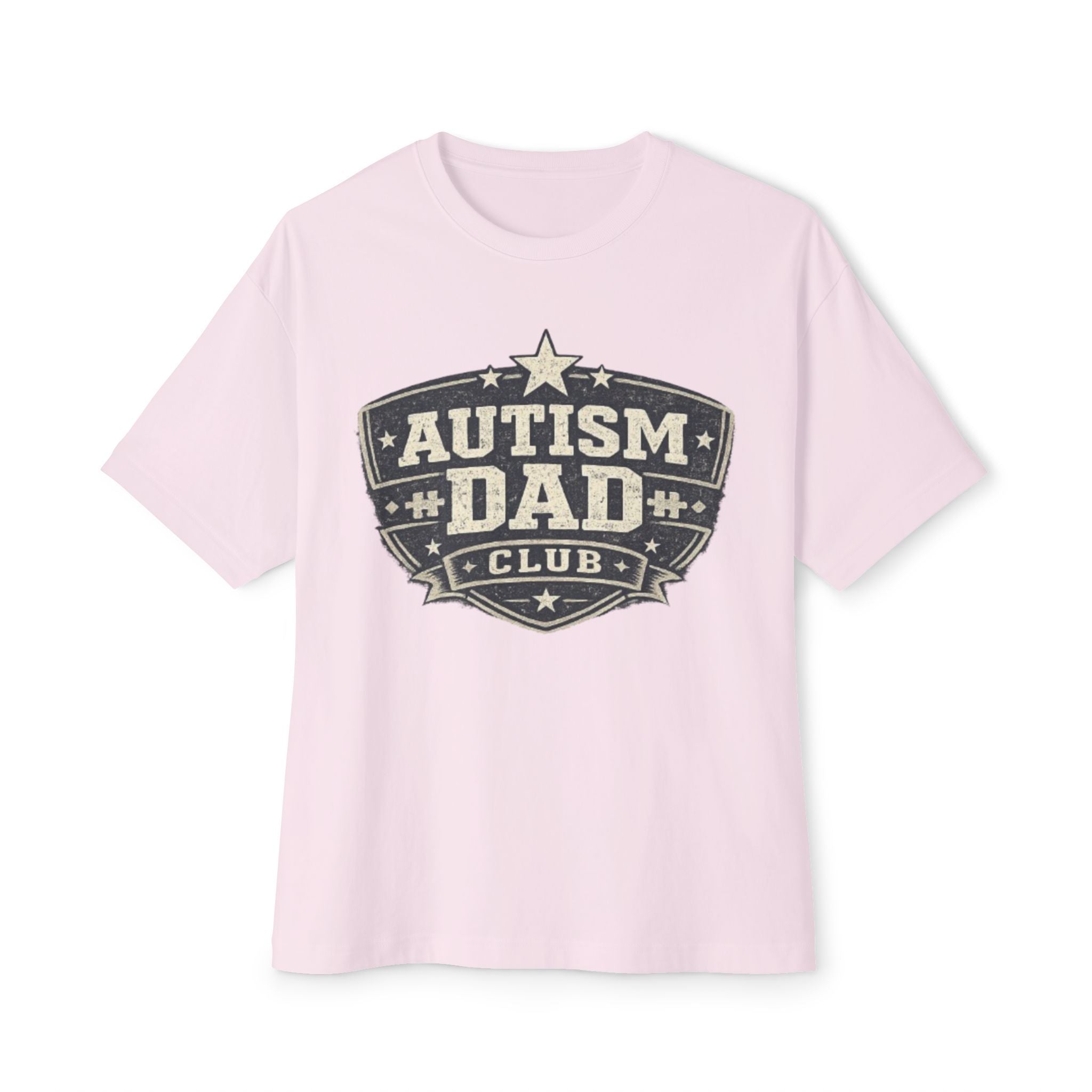 Autism Dad Club Tee — Oversized Boxy T-Shirt for Proud Fathers