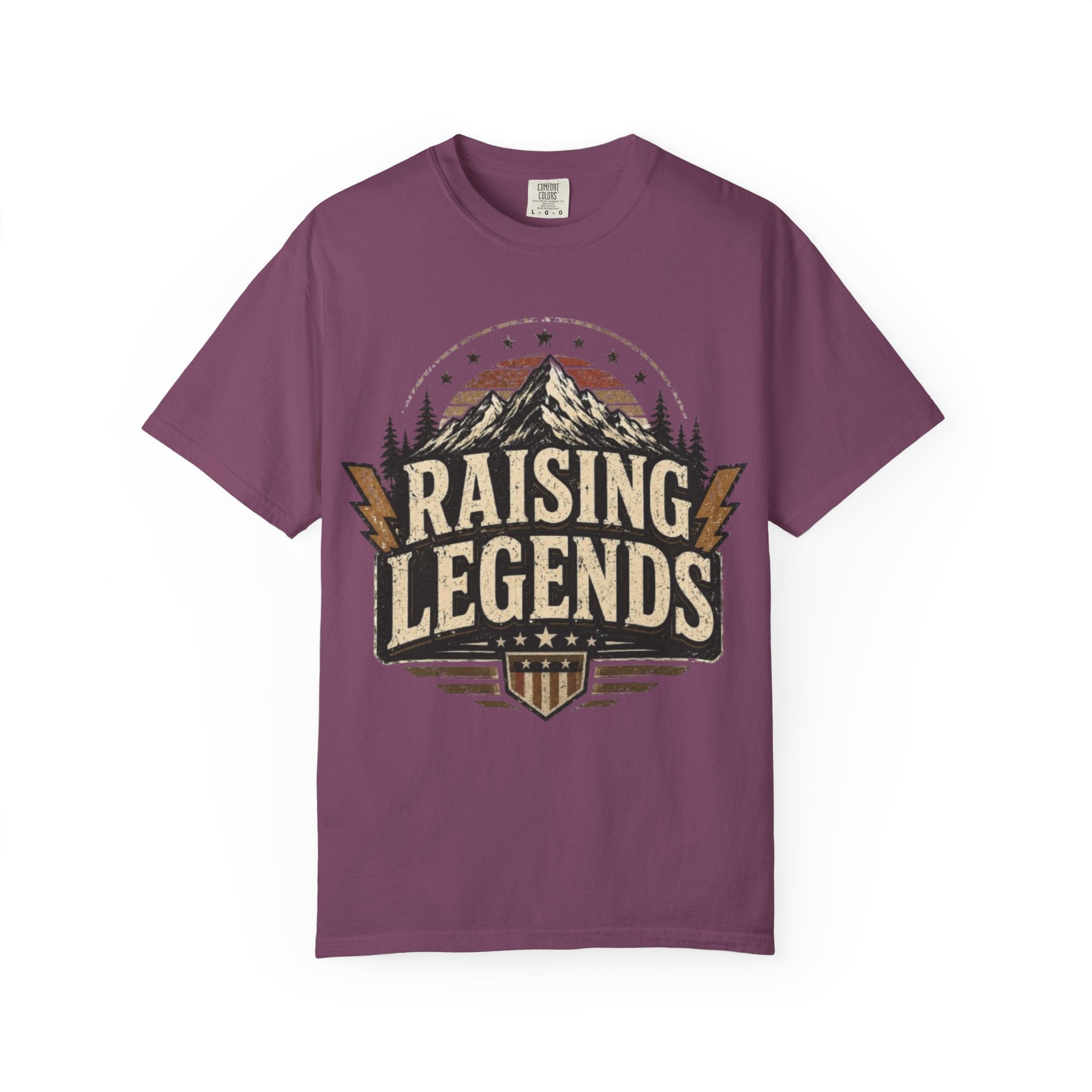 Raising Legends T-Shirt — Vintage Mountain Fatherhood Tee