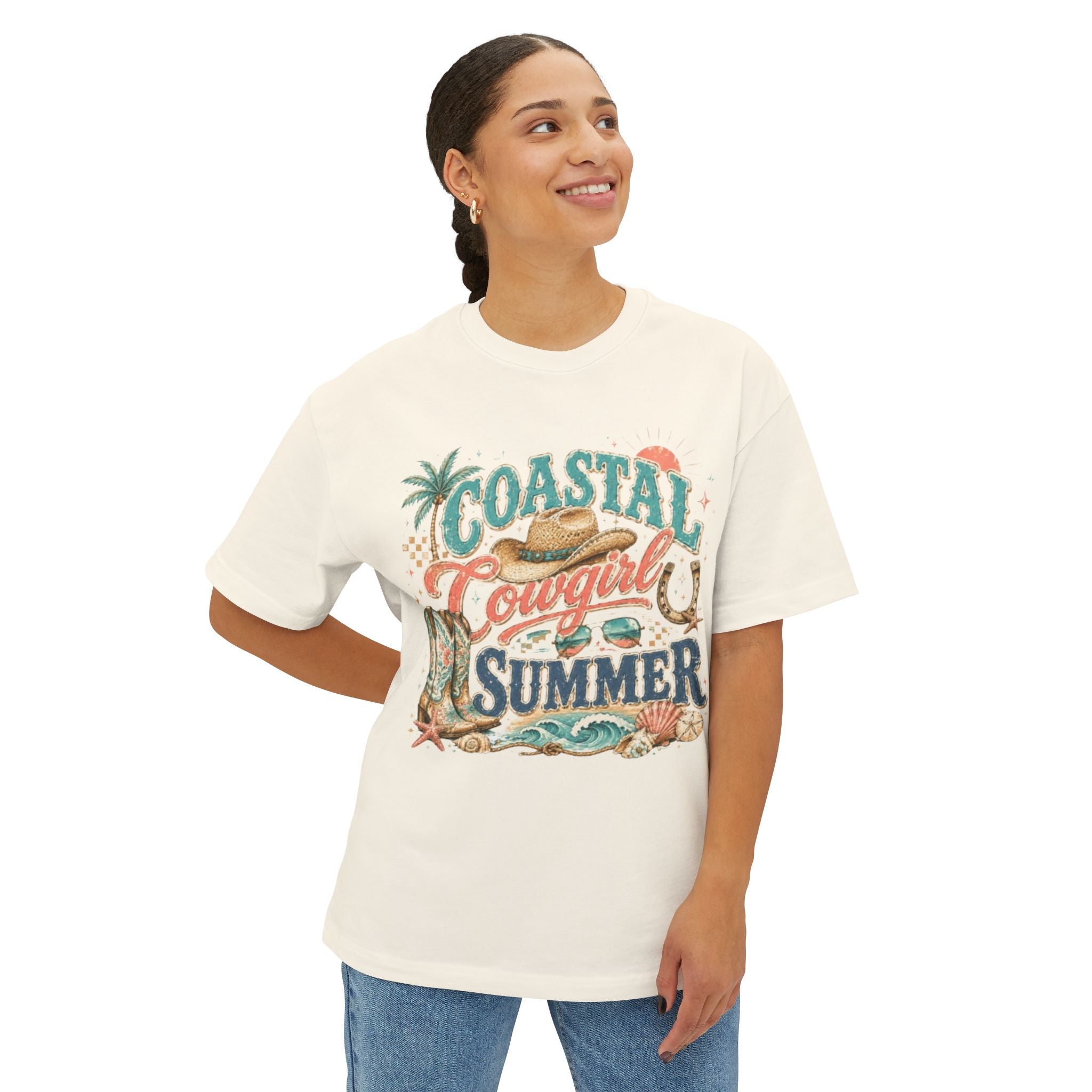 Coastal Cowgirl Summer T‑Shirt