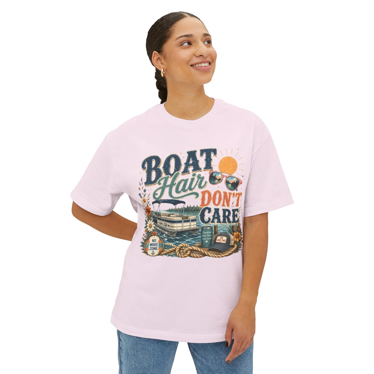 Boat Hair Don’t Care Tee — Vintage Nautical Boating Shirt