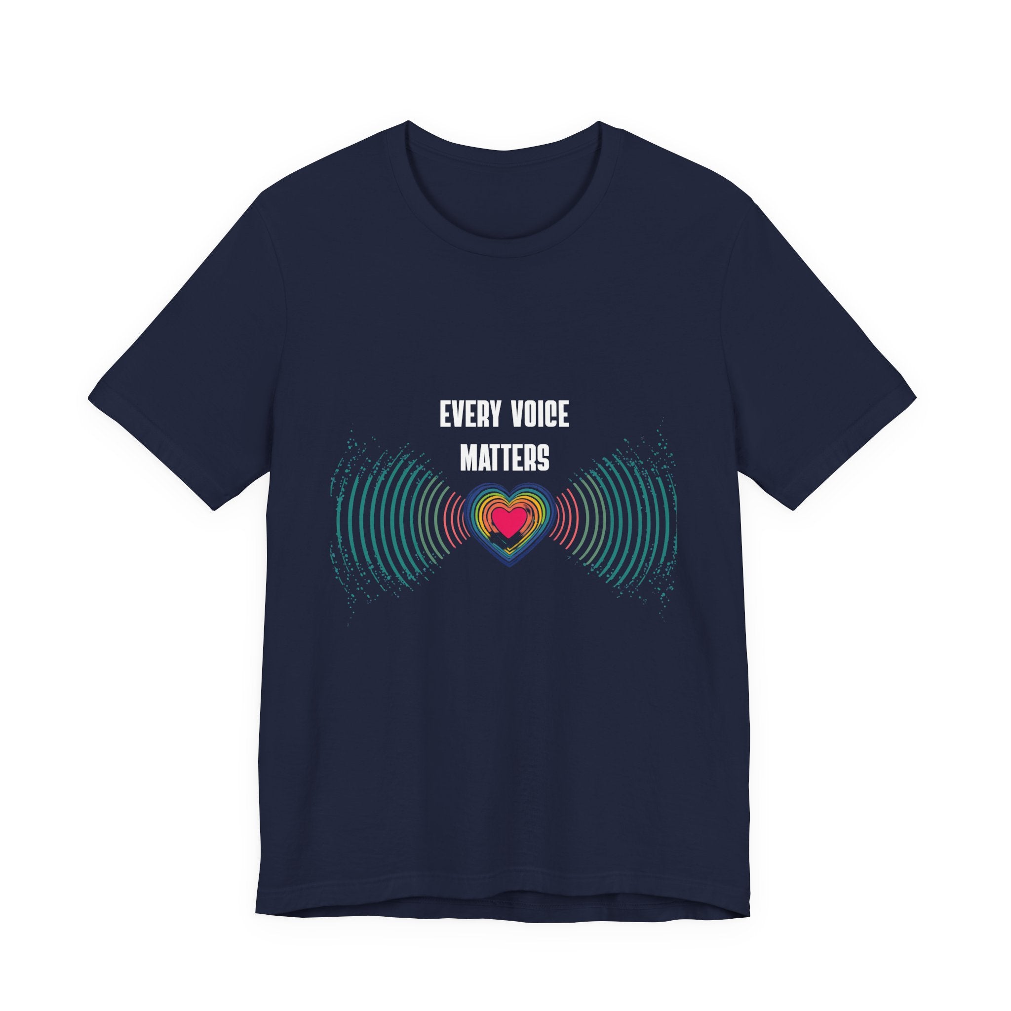 Heartbeat Waves Graphic Tee — Radiant Heart Soundwave T‑Shirt