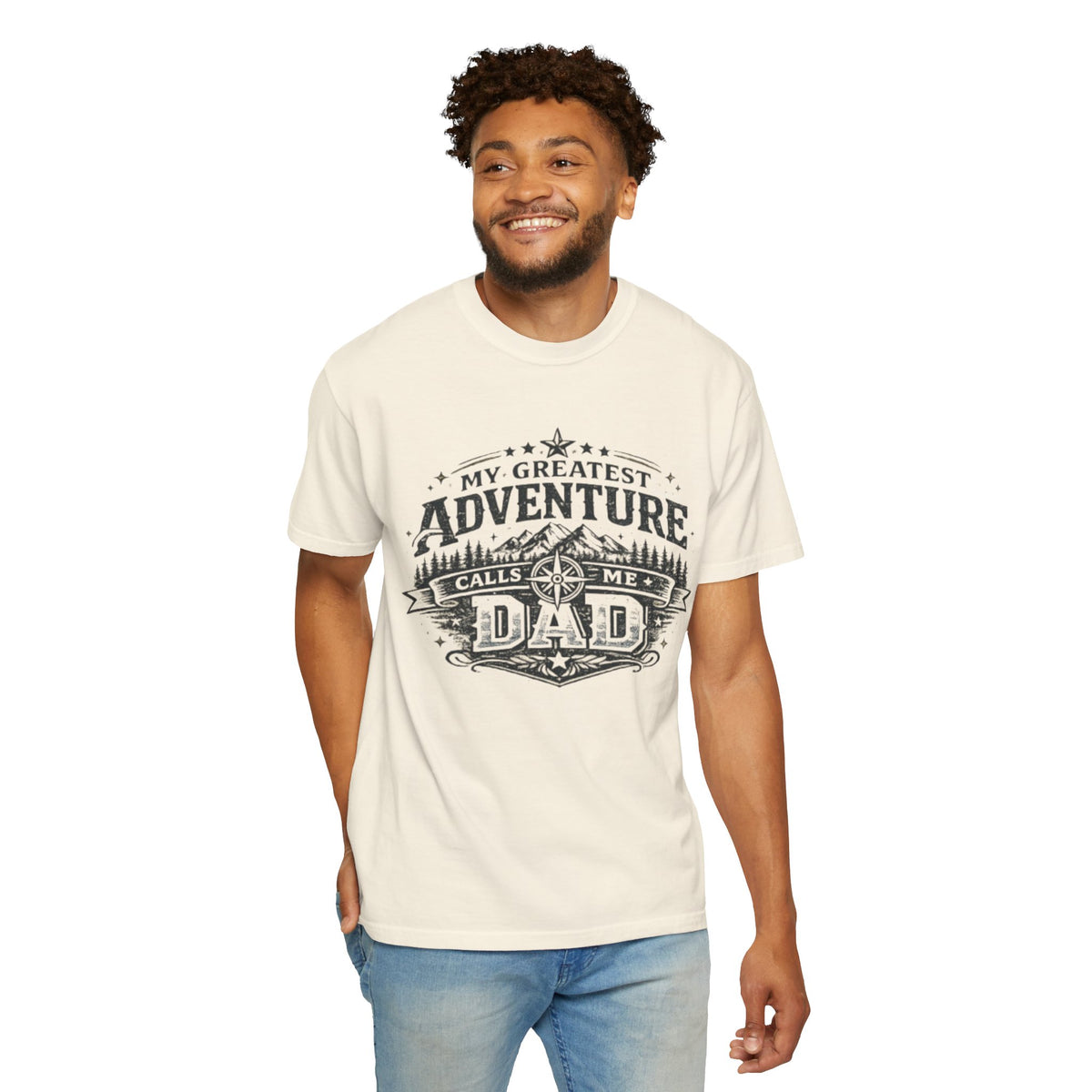 Dad Adventure T-Shirt — “My Greatest Adventure Calls Me Dad” Graphic Tee