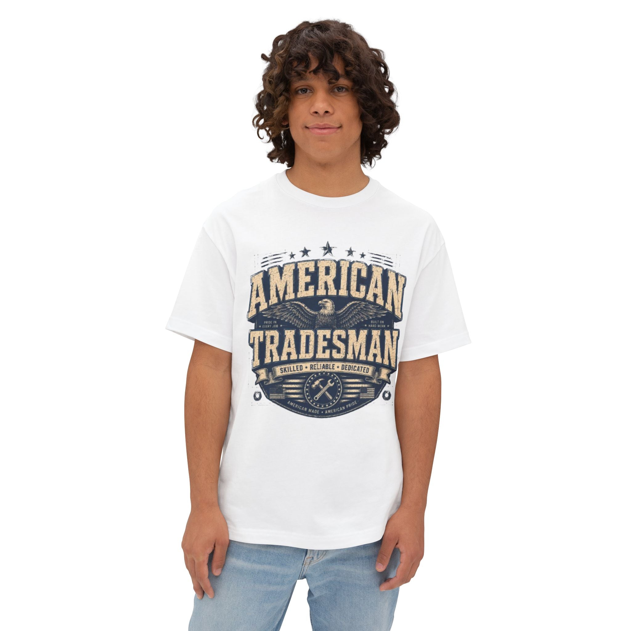 American Tradesman T-Shirt — Vintage Patriotic Skilled Trades Tee