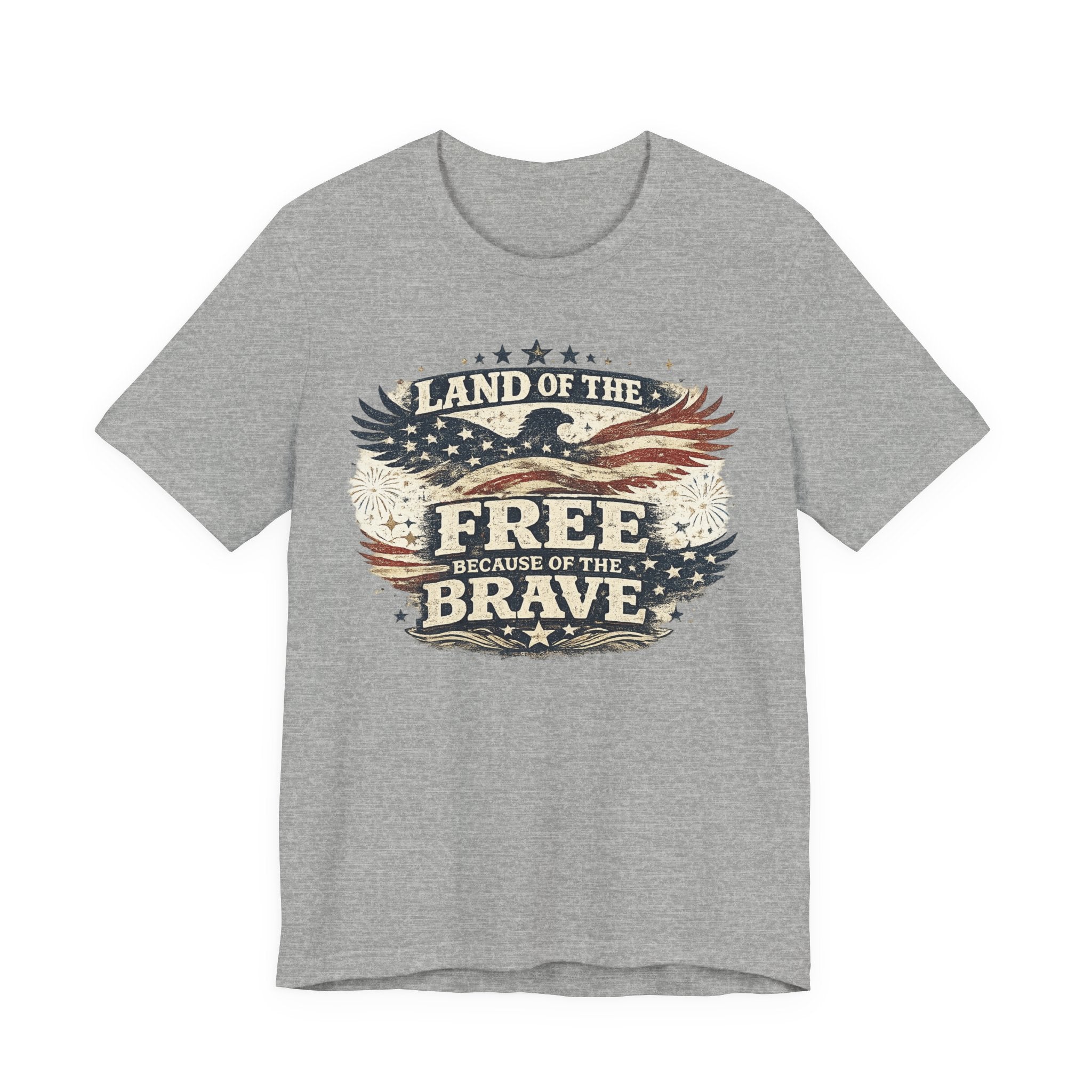 Patriotic 'Land of the Free Because of the Brave' T-Shirt