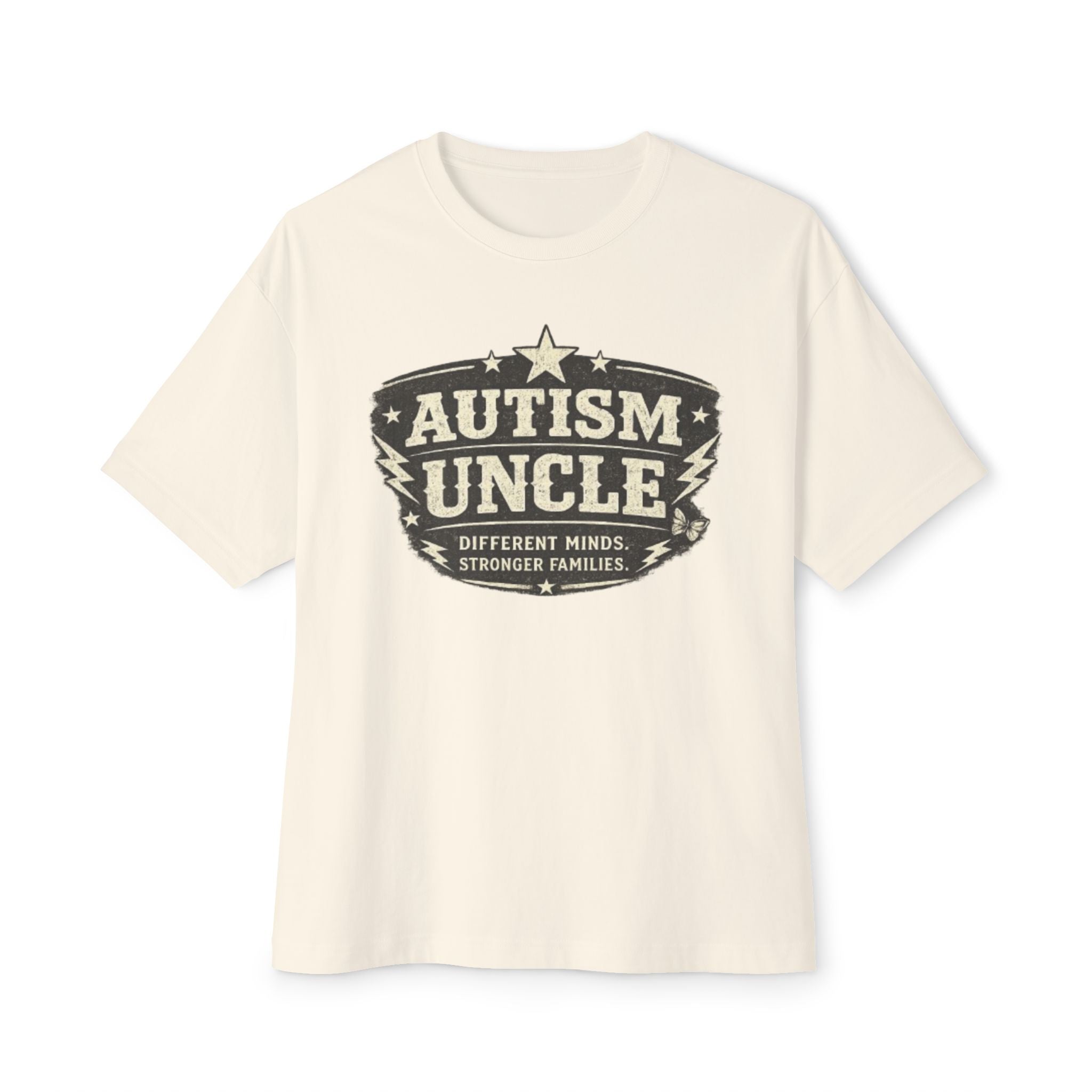 Autism Uncle T-Shirt — Vintage Support Tee (‘Different Minds, Stronger Families’)