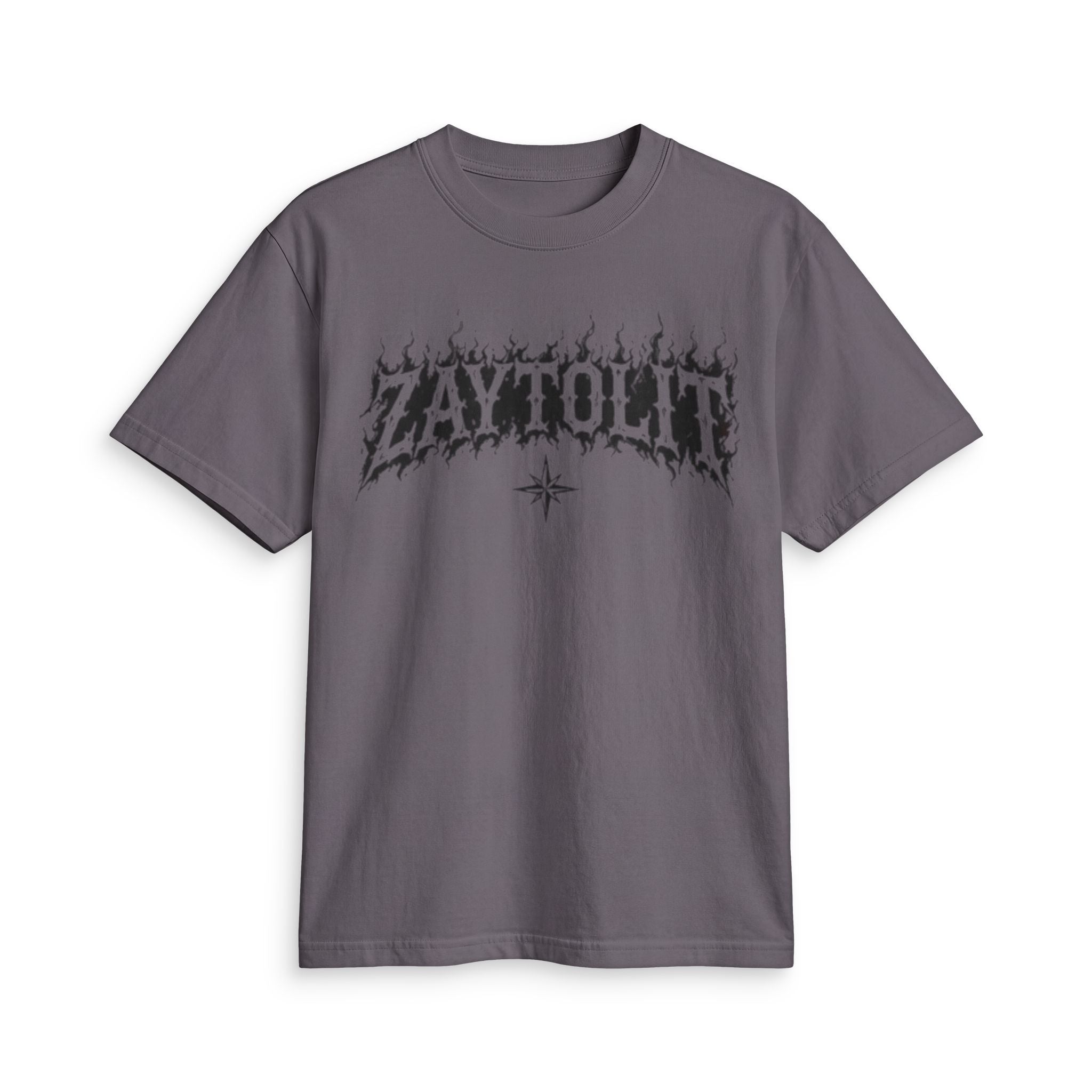 Flaming Skull 'Zaytolit' Graphic T-Shirt