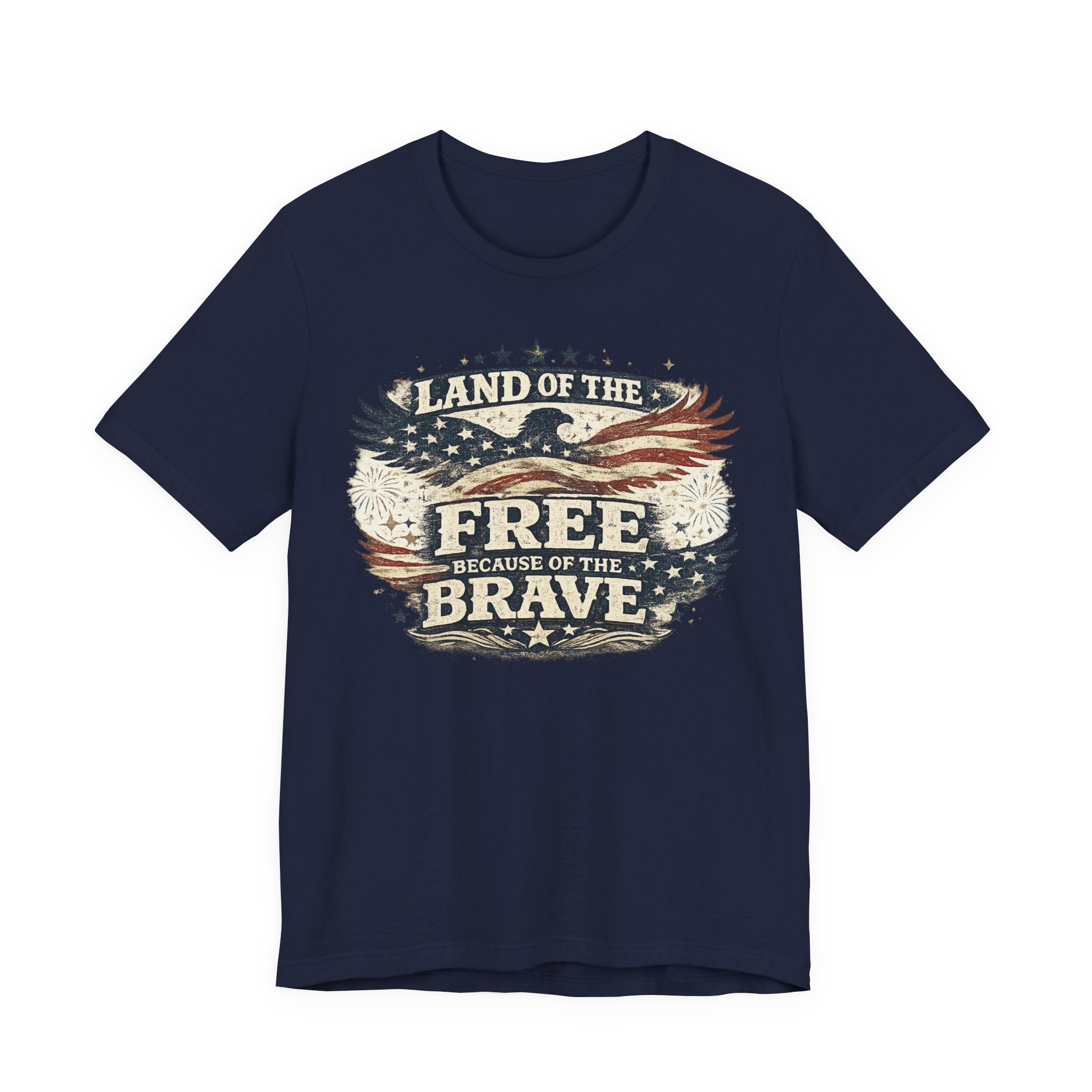 Patriotic 'Land of the Free Because of the Brave' T-Shirt
