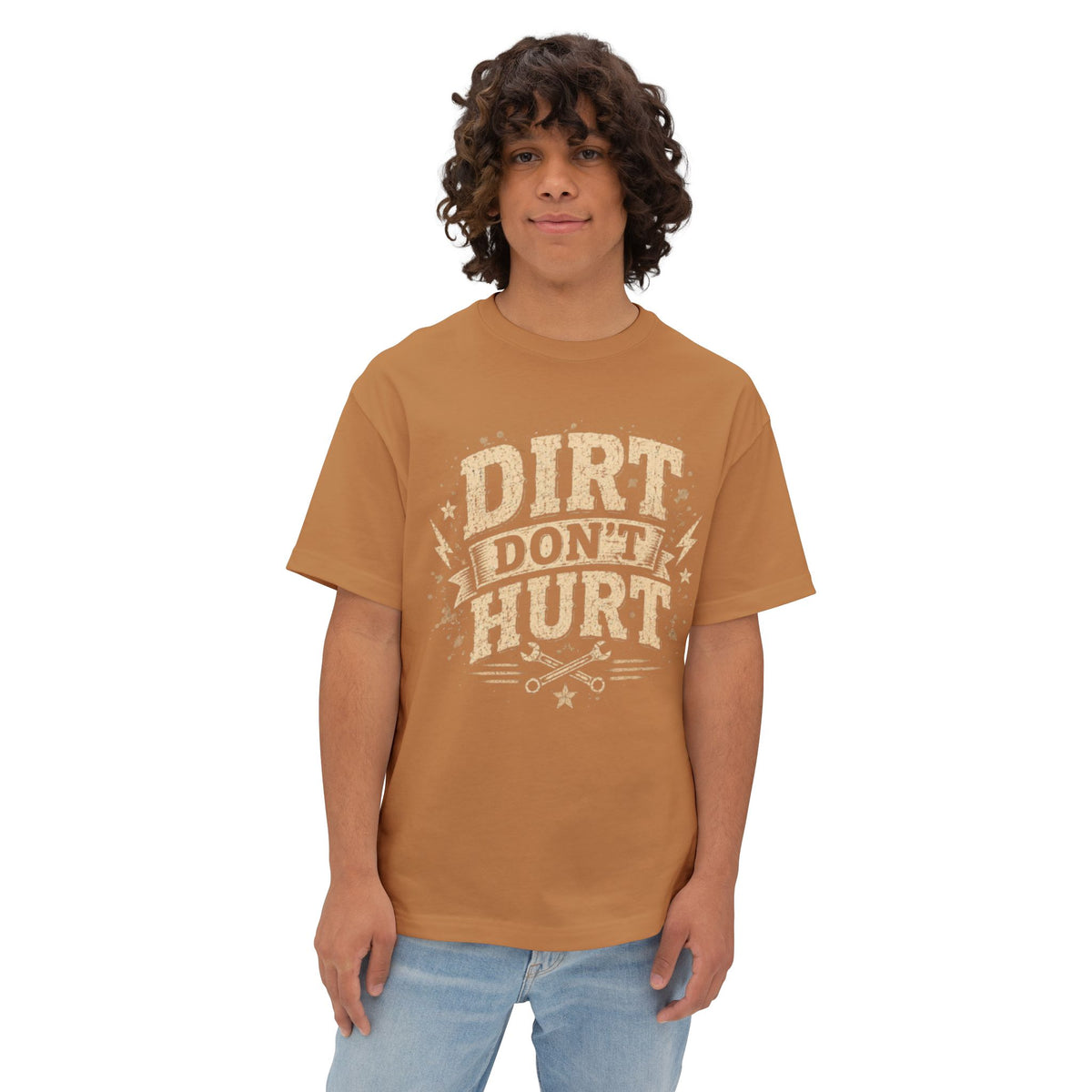 Dirt Don't Hurt Tee — Vintage Mechanic Gardening Graphic T-Shirt