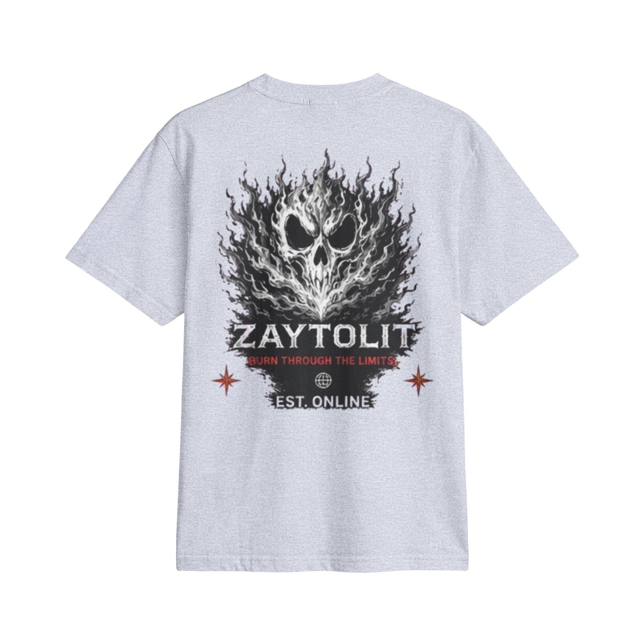 Flaming Skull 'Zaytolit' Graphic T-Shirt